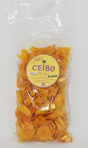 Chifles de plátano con sabor picante