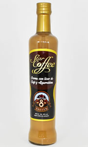 Crema con licor de café y algarrobina