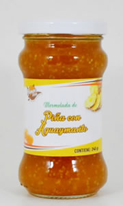 Mermelada de piña con aguaymanto